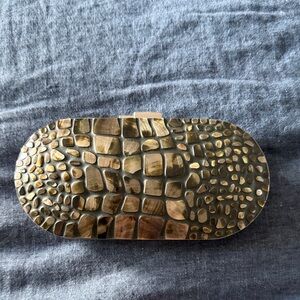 Rafe NY ‘Mary Alice’ Clutch Tan/Gray NEW WITH TAGS